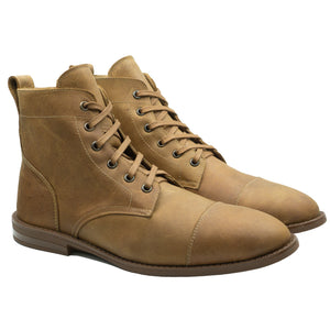 ARES Derby Boot, Natural Pull-Up [Rare]